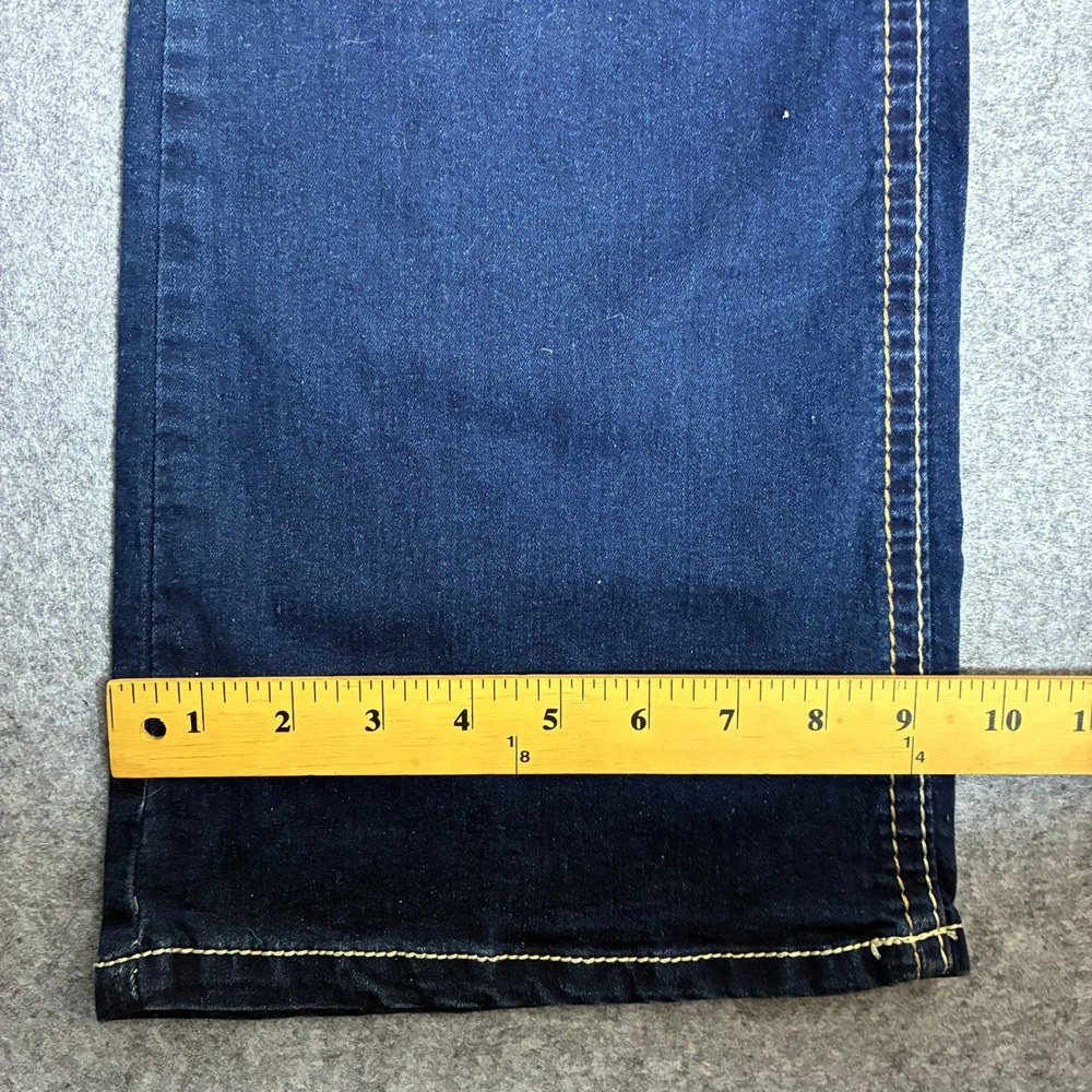 Y2K Myth Of Jade Womens 18W 36x32 Bootcut Jeans Dark Wash Blue Stretch Denim - Picture 5 of 8